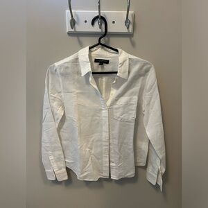 Petite Banana Republic white button down